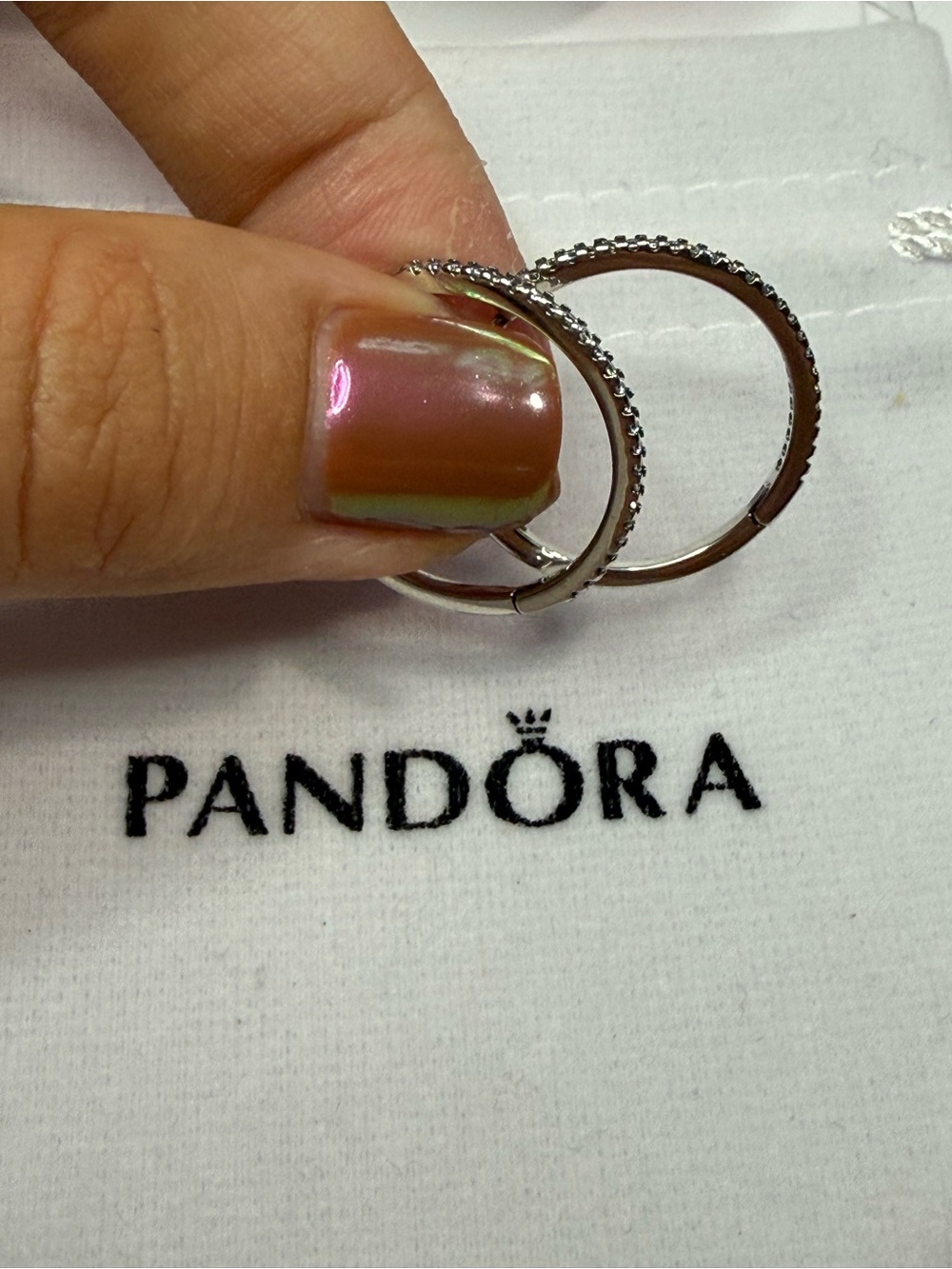Pandora Sparkling Hoop Earrings
Sterling silver NEW WITHOUT BAG - Picture 2 of 7